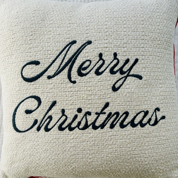 Hearth & Hand with Magnolia “Merry Christmas” Icon Square Toss Pillow NWT - Picture 2 of 13